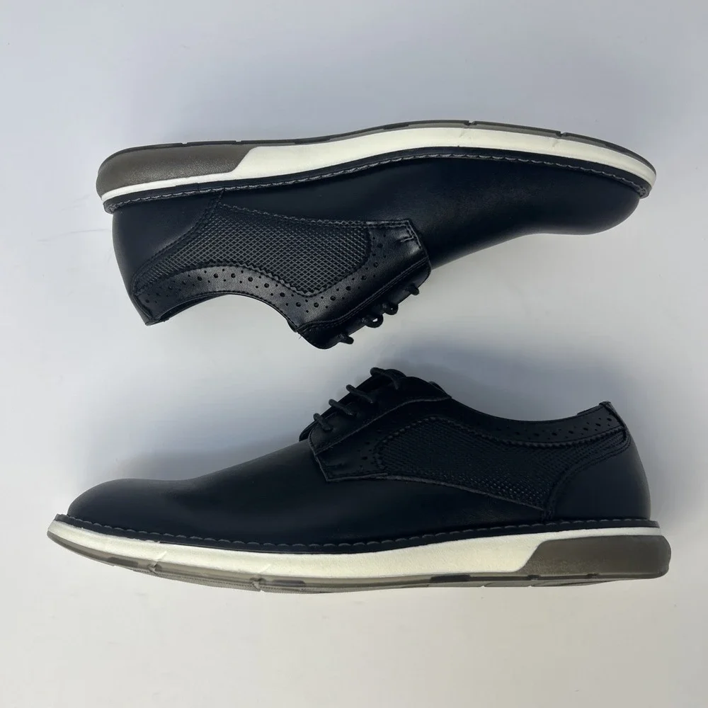 Bruno Marc Men's CrossFlex GentEdge Oxford Dress‎ Sneakers Black Size 8.5 NIB